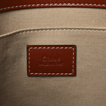 Chloe Calfskin Medium Woody Ribbon Tote Sepia Brown 6 of 10
