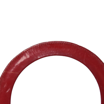 Christian Dior Patent Medium Lady Dior Red 10 of 16