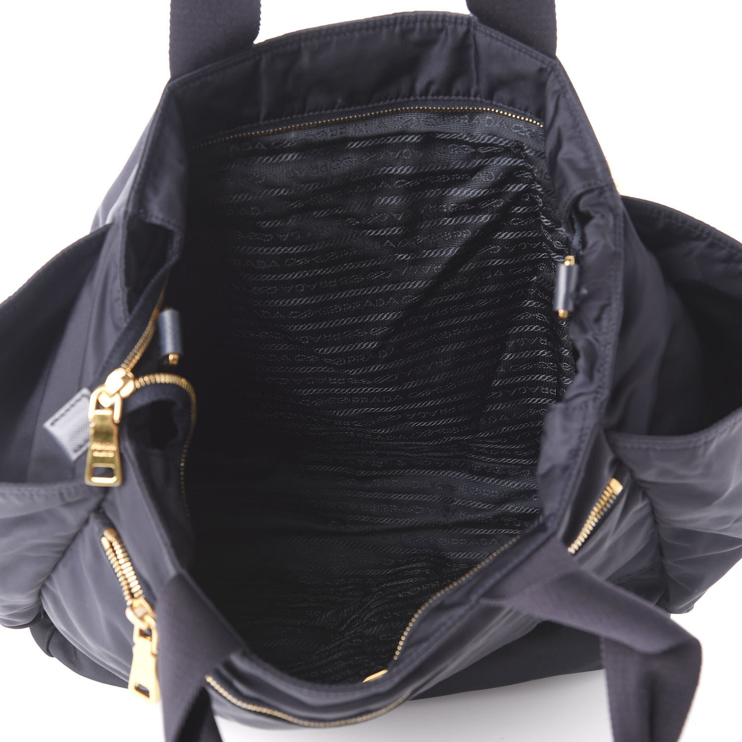 Prada Nylon Vela Baby Bag Blue 5 of 11