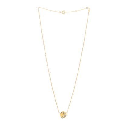 Christian Dior 18K Yellow Gold Diamond Black Onyx Mother of Pearl Rose Celeste Pendant Necklace 3 of 7