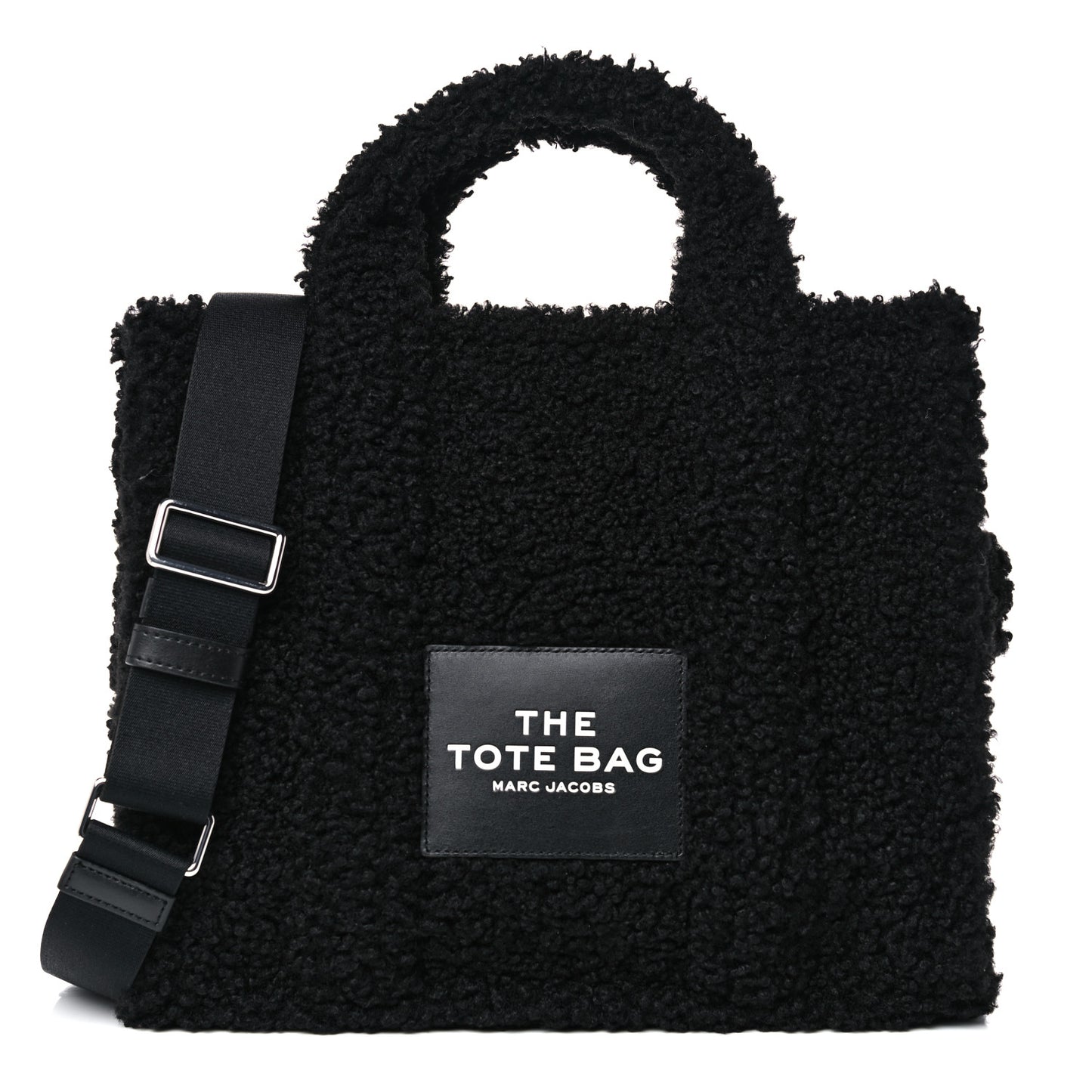 Polyester Cotton The Teddy Traveler Tote Bag Black