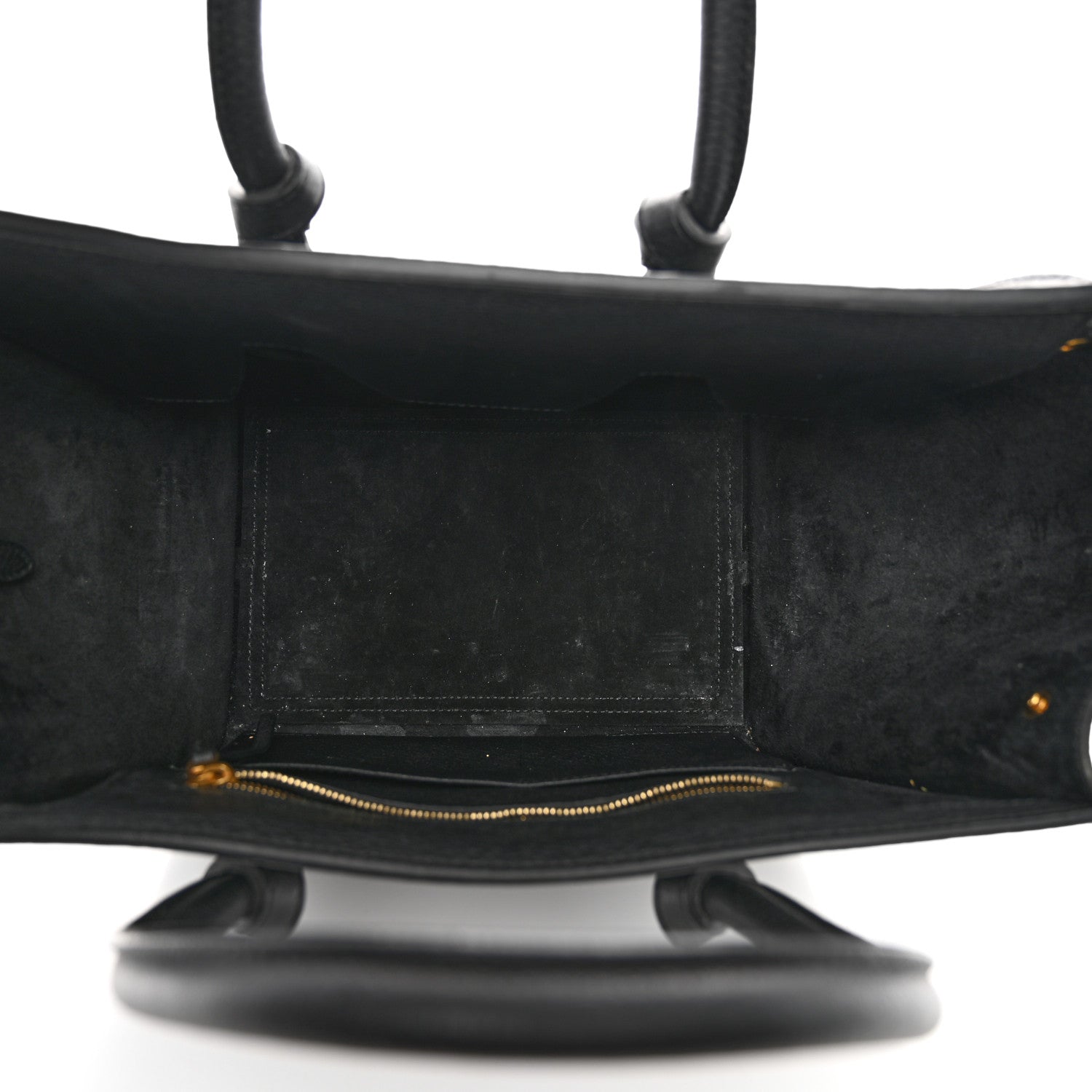 Celine Crisped Calfskin Mini Tie Knot Tote Black 5 of 13