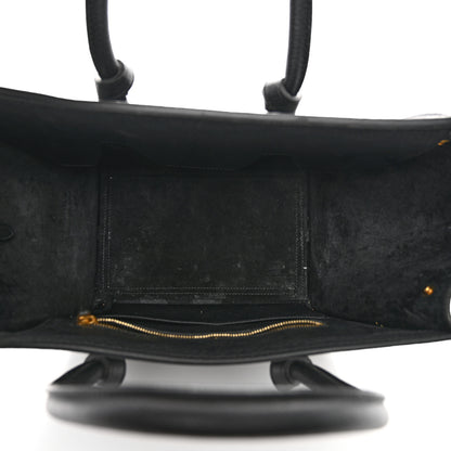Celine Crisped Calfskin Mini Tie Knot Tote Black 5 of 13