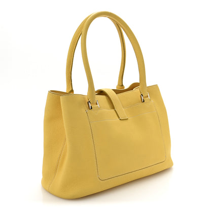 Loro Piana Grained Calfskin Bellevue Odessa Yellow 3 of 15