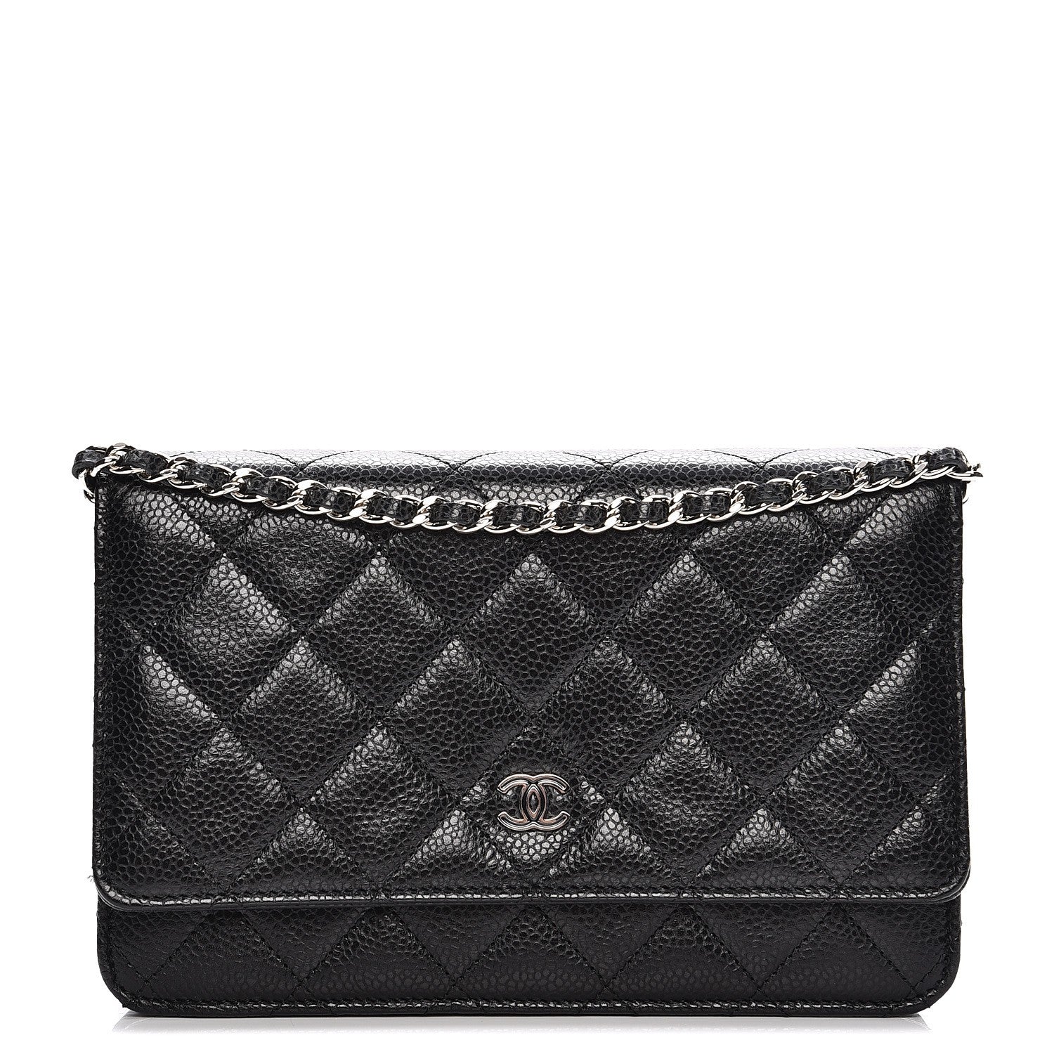 Chanel Caviar Quilted Wallet On Chain WOC Black 1 of 9