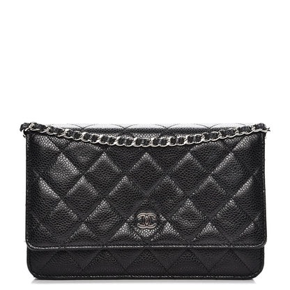Chanel Caviar Quilted Wallet On Chain WOC Black 1 of 9