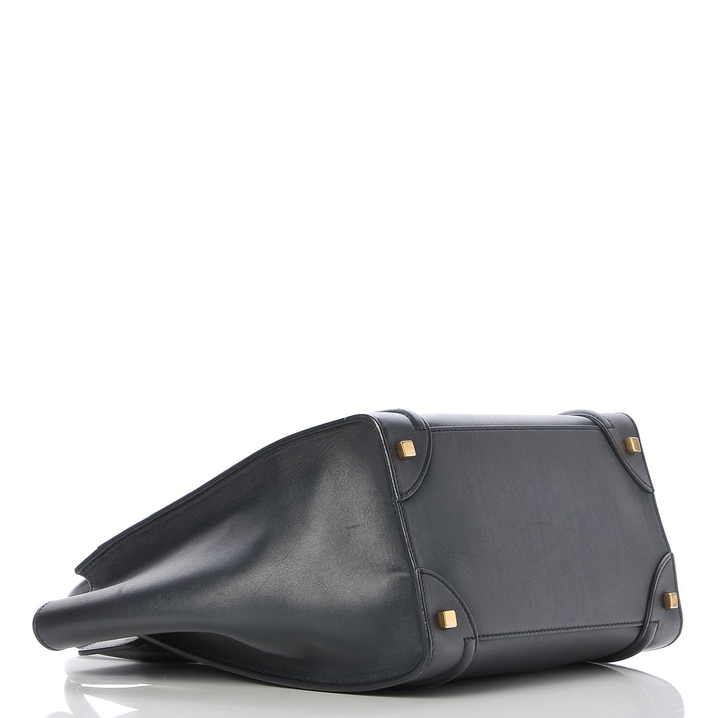 Smooth Calfskin Mini Luggage Navy Blue