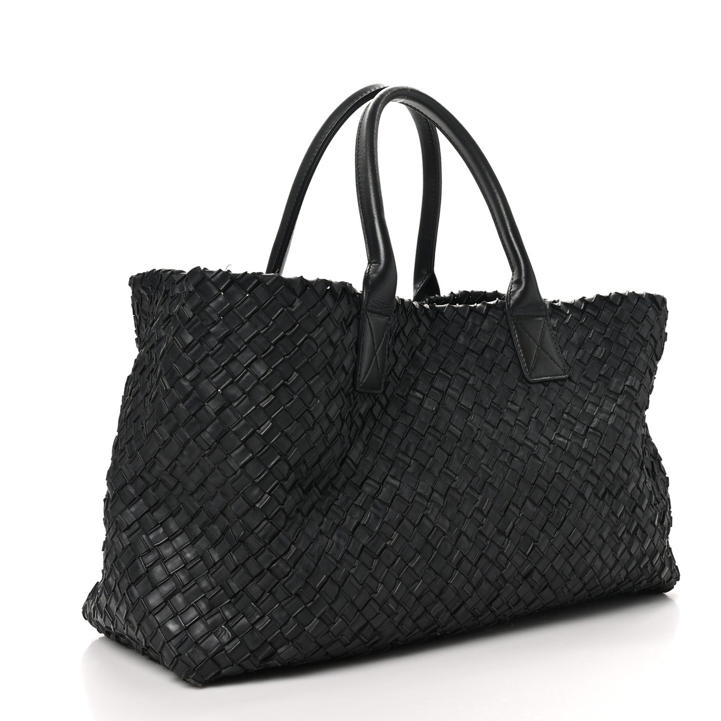 Nappa Intrecciato Medium Cabat Black