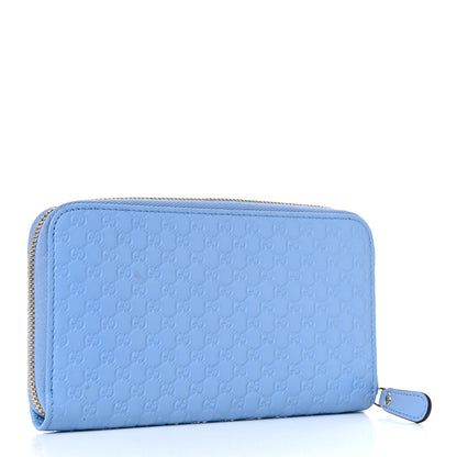 Gucci Microguccissima Zip Around Wallet Mineral Blue 3 of 9