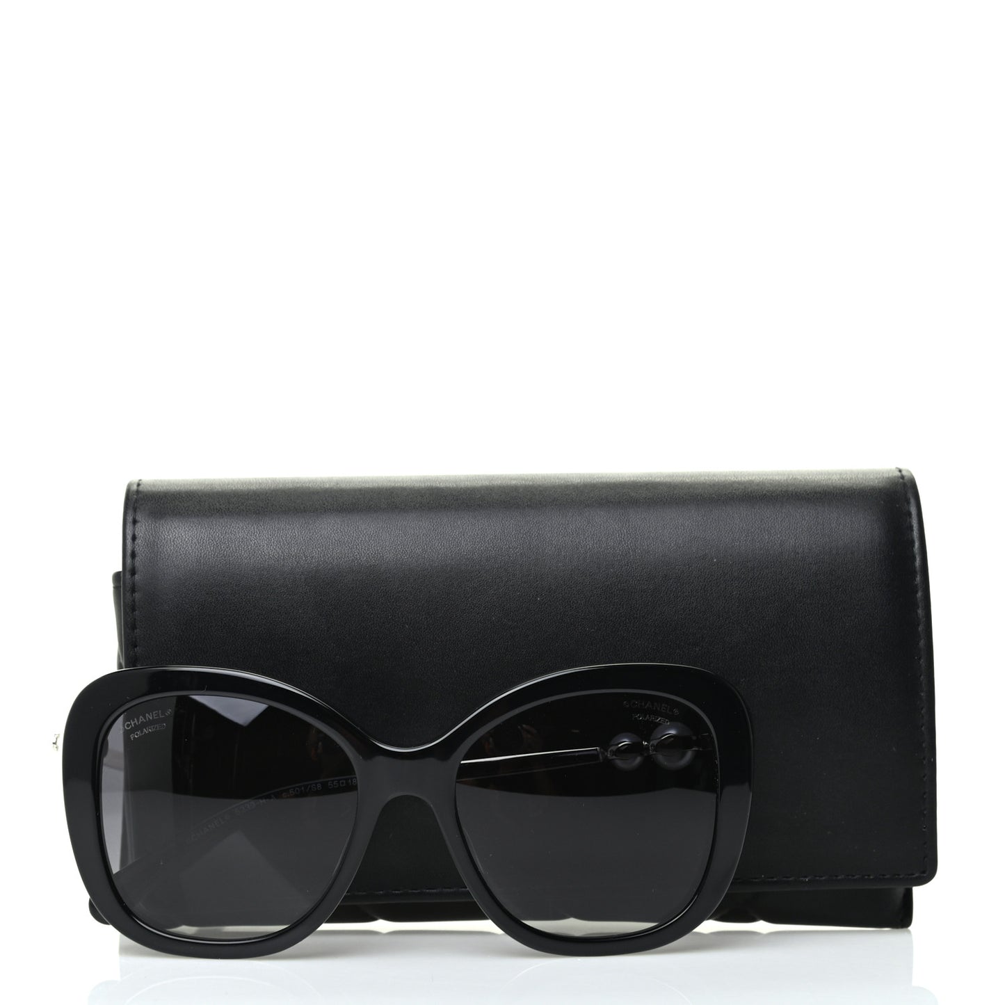 Acetate Pearl Polarized Sunglasses 5339-H Black