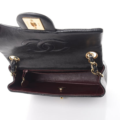 Chanel Lambskin Quilted Mini Square Flap Black 5 of 7