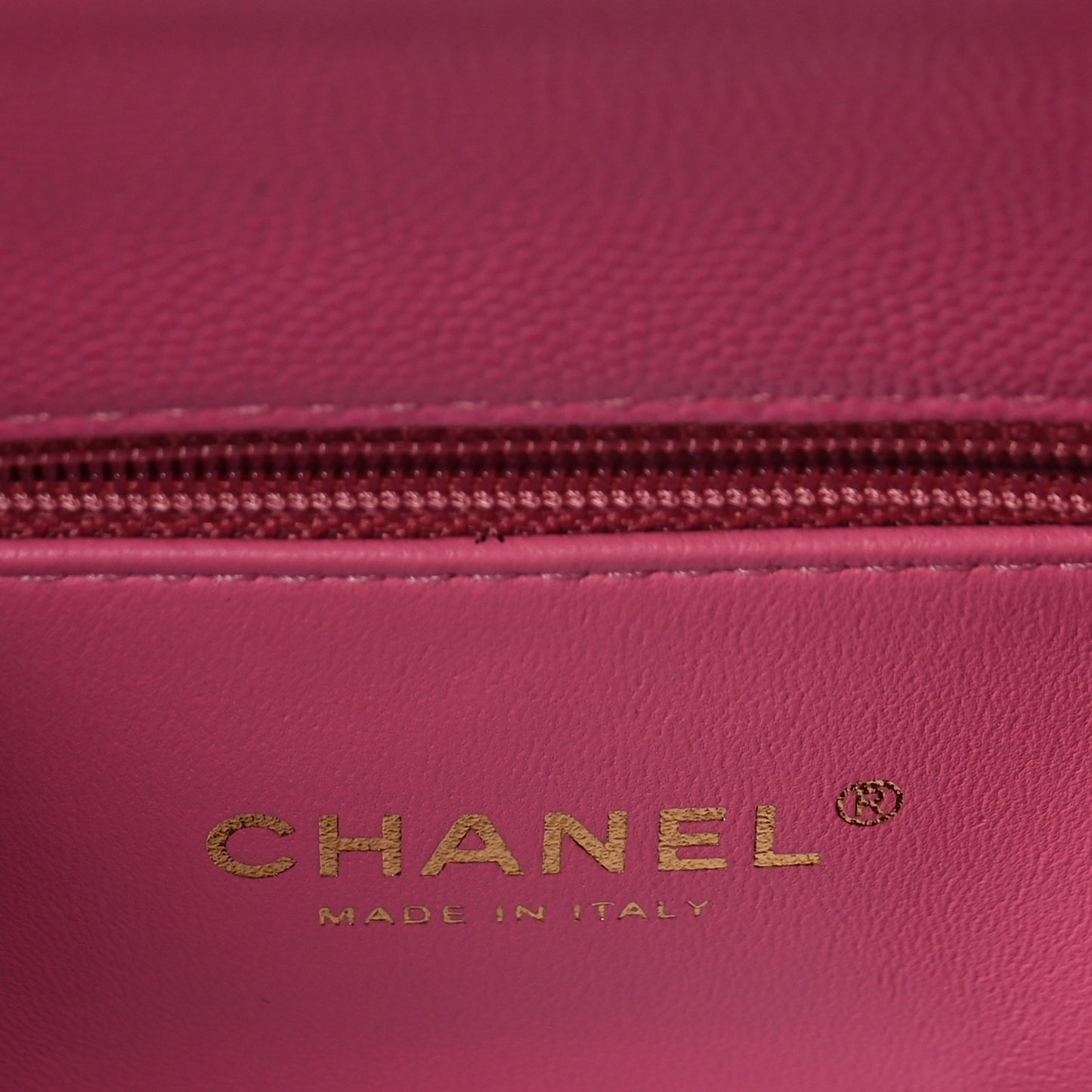 Caviar Lizard Embossed Quilted Mini Coco Handle Flap Pink