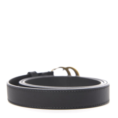 Gucci Calfskin Double G 20mm Belt 80 32 Black 2 of 6