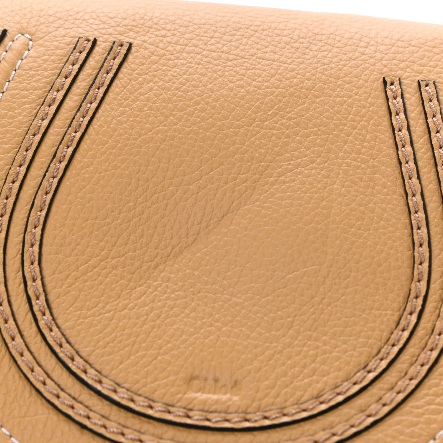 Chloe Calfskin Mini Marcie Round Crossbody Bag Dusty Yellow 5 of 5