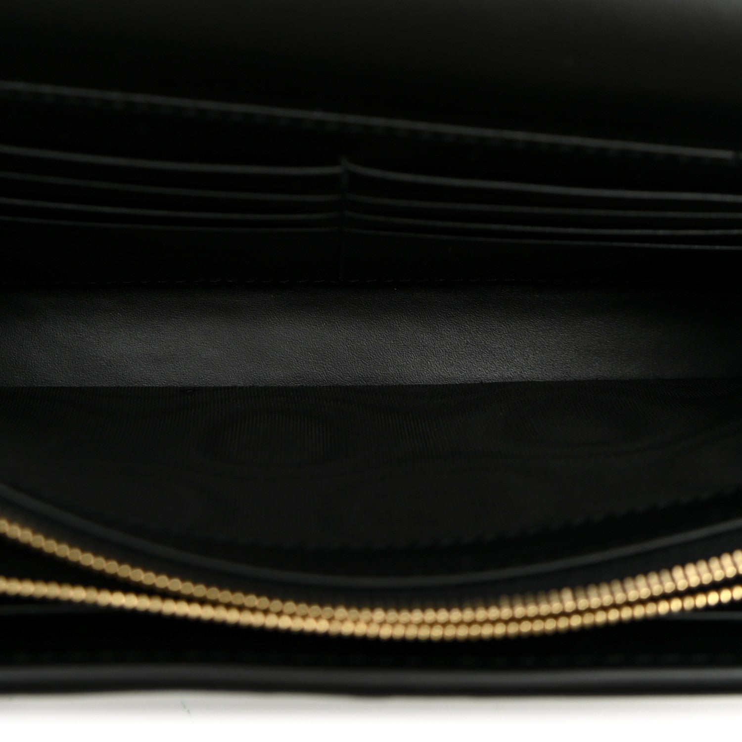 Gucci Calfskin GG Debossed Chain Wallet Black 4 of 8