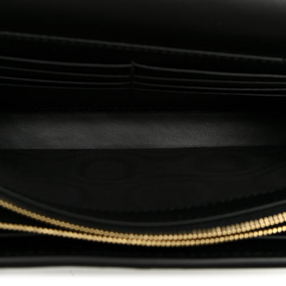 Gucci Calfskin GG Debossed Chain Wallet Black 4 of 8