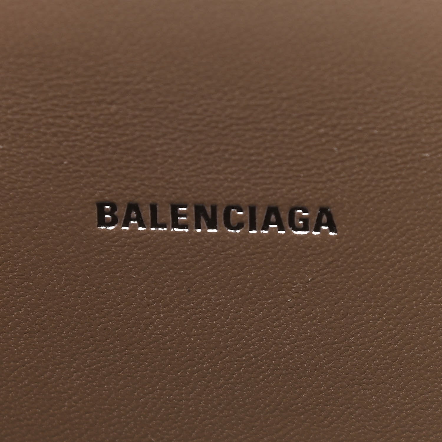Balenciaga Shiny Calfskin Crocodile Embossed Hourglass Top Handle Bag XS Mink Grey 6 of 12