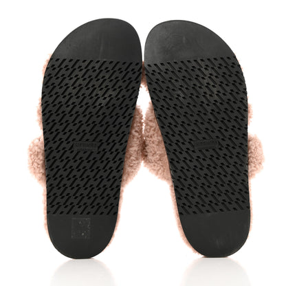 Hermes Woolskin Womens Chypre Sandals 40.5 Bois De Santal 5 of 12