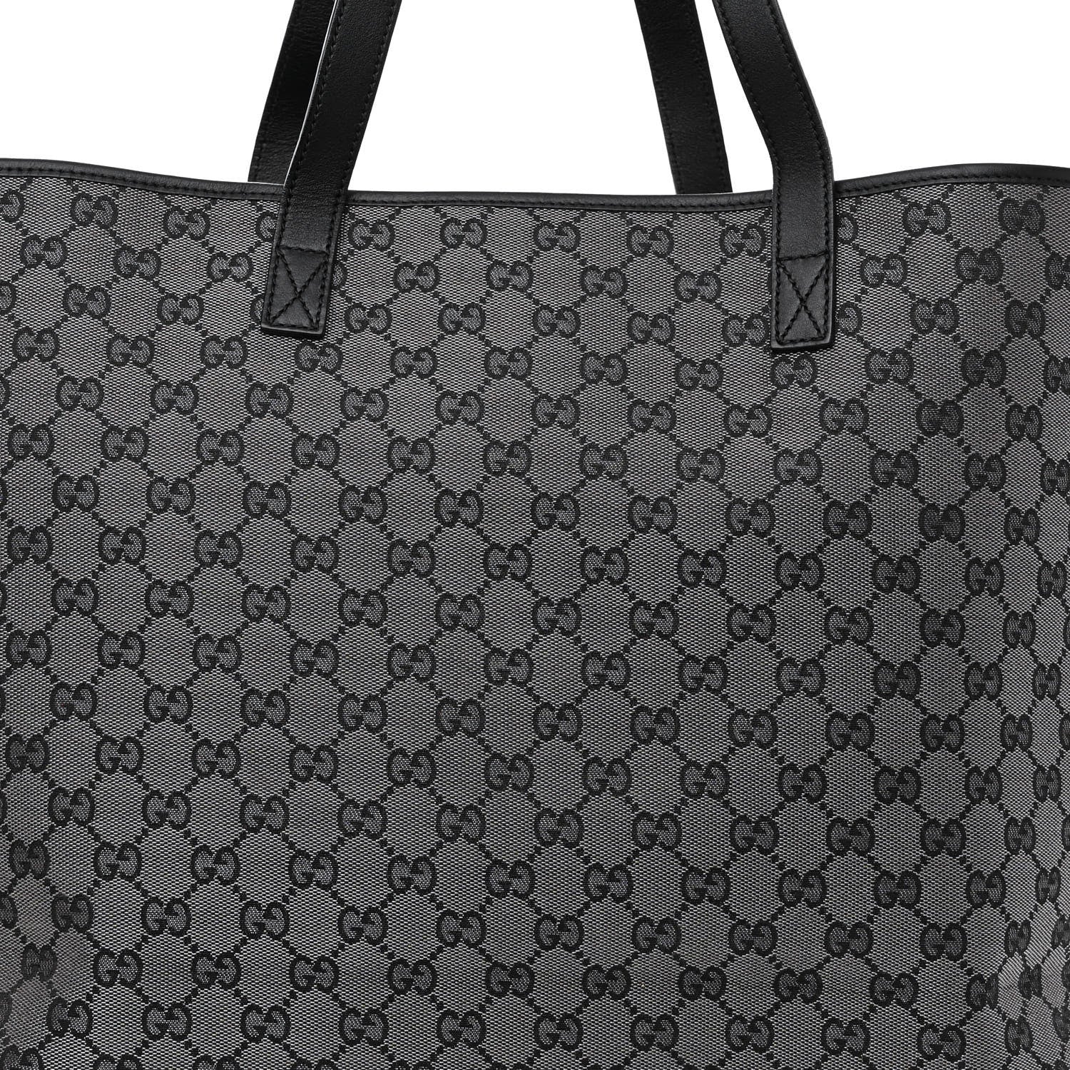 Gucci Metallic Monogram Large Tote Black 7 of 11