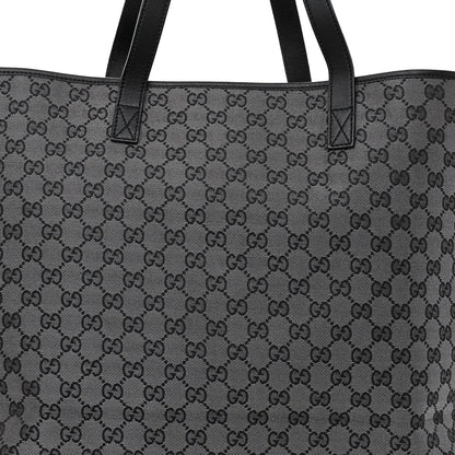 Gucci Metallic Monogram Large Tote Black 7 of 11