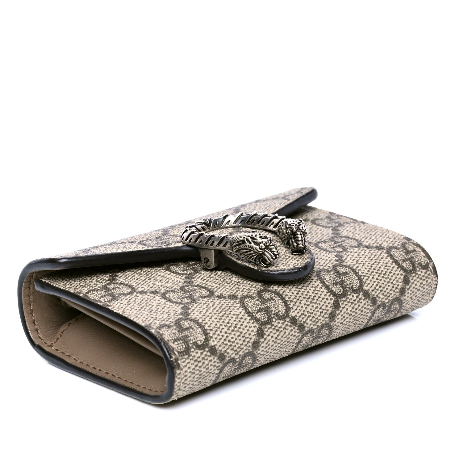 Gucci GG Supreme Monogram Dionysus Coin Purse Taupe 3 of 4