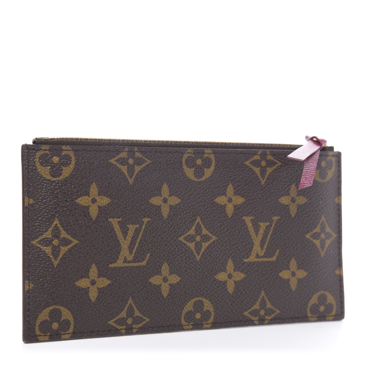 Monogram Felicie Chain Wallet Zippered Insert Fuchsia