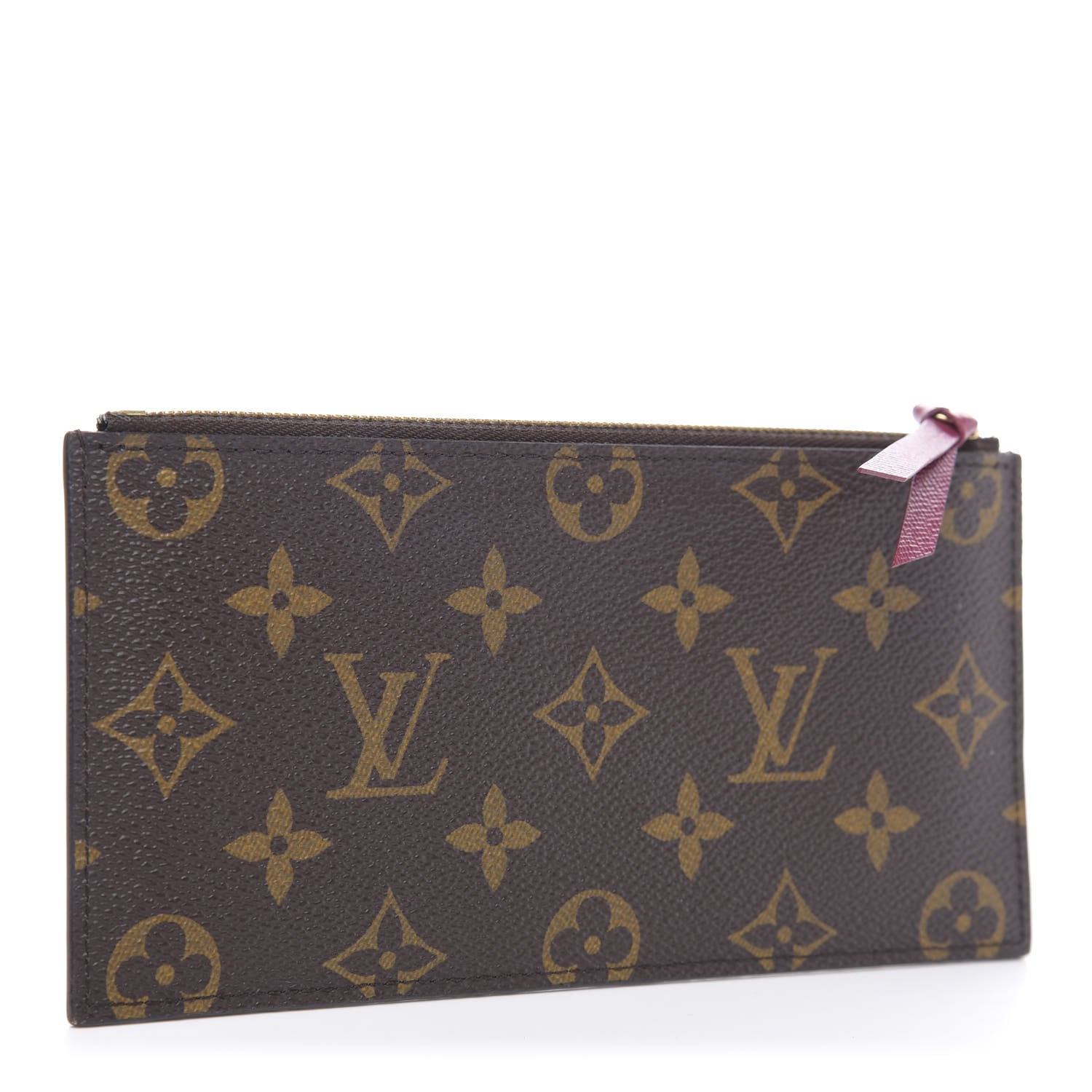 Louis Vuitton Monogram Felicie Chain Wallet Zippered Insert Fuchsia 3 of 7