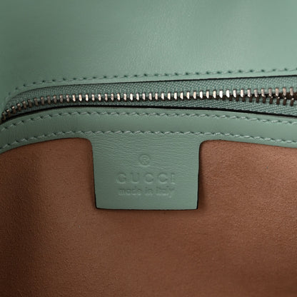 Gucci Calfskin Matelasse Small GG Marmont Shoulder Bag Water Green 5 of 10