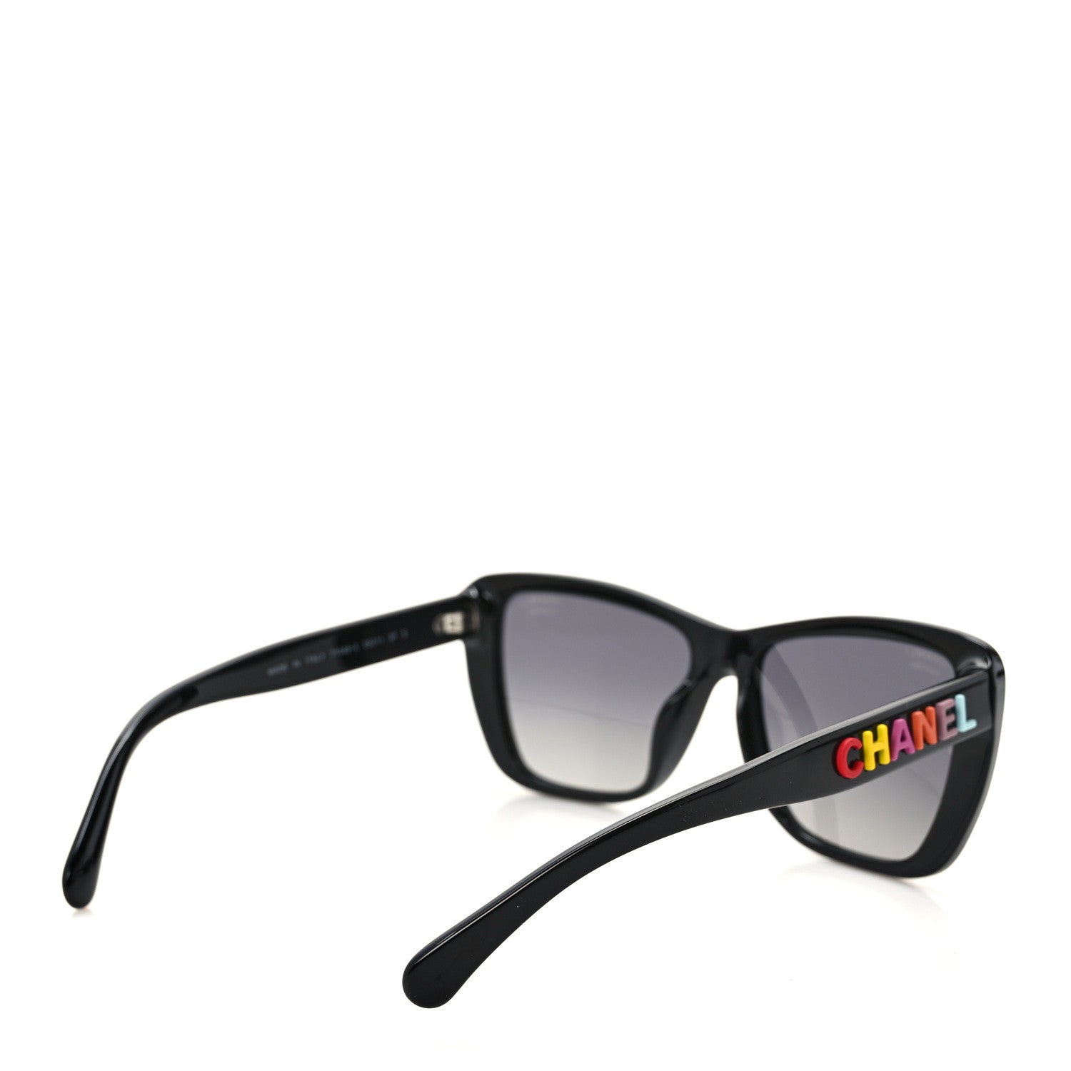 Chanel Acetate Polarized Butterfly Sunglasses 71548A Black 4 of 9