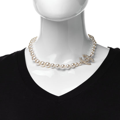 Chanel Pearl CC 100th Anniversary Necklace Light Gold 2 of 7