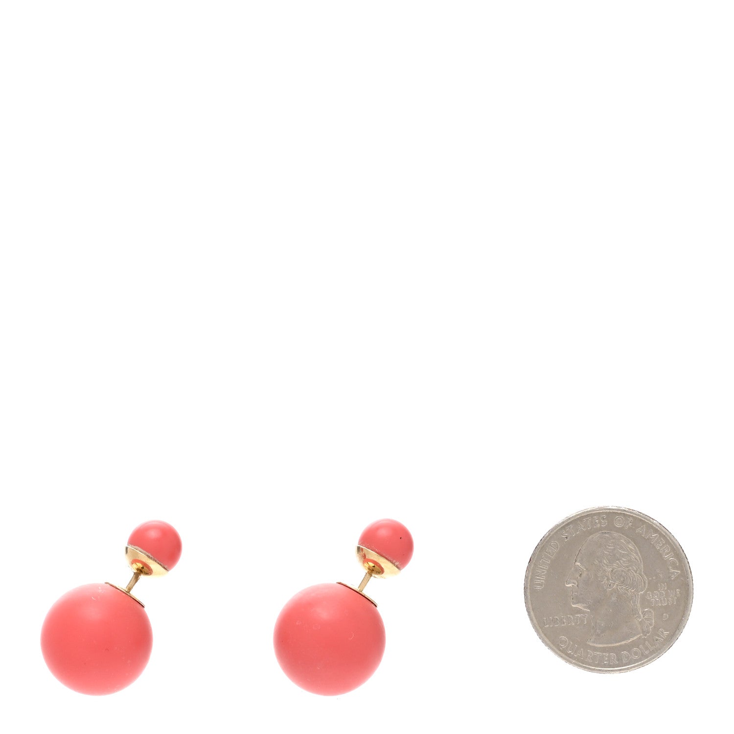 Christian Dior Mise En Dior Tribal Earrings Matte Pink 2 of 6