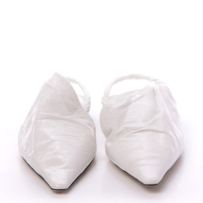 Bottega Veneta Nappa BV Point Ballet Flats 39 White 2 of 8