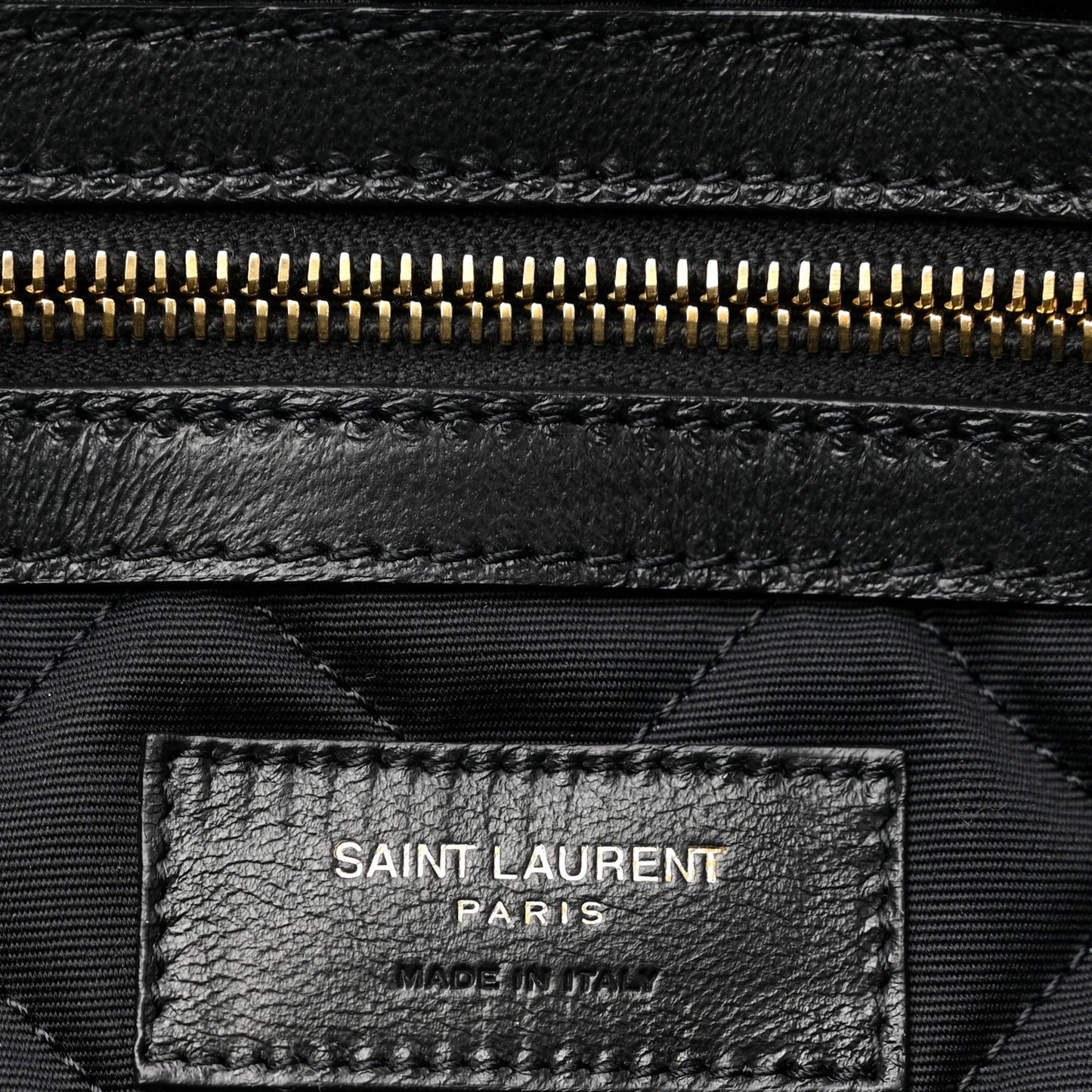 Calfskin Quilted ES Giant Travel Bag Black