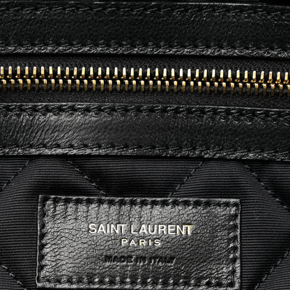Saint Laurent Calfskin Quilted ES Giant Travel Bag Black 5 of 9