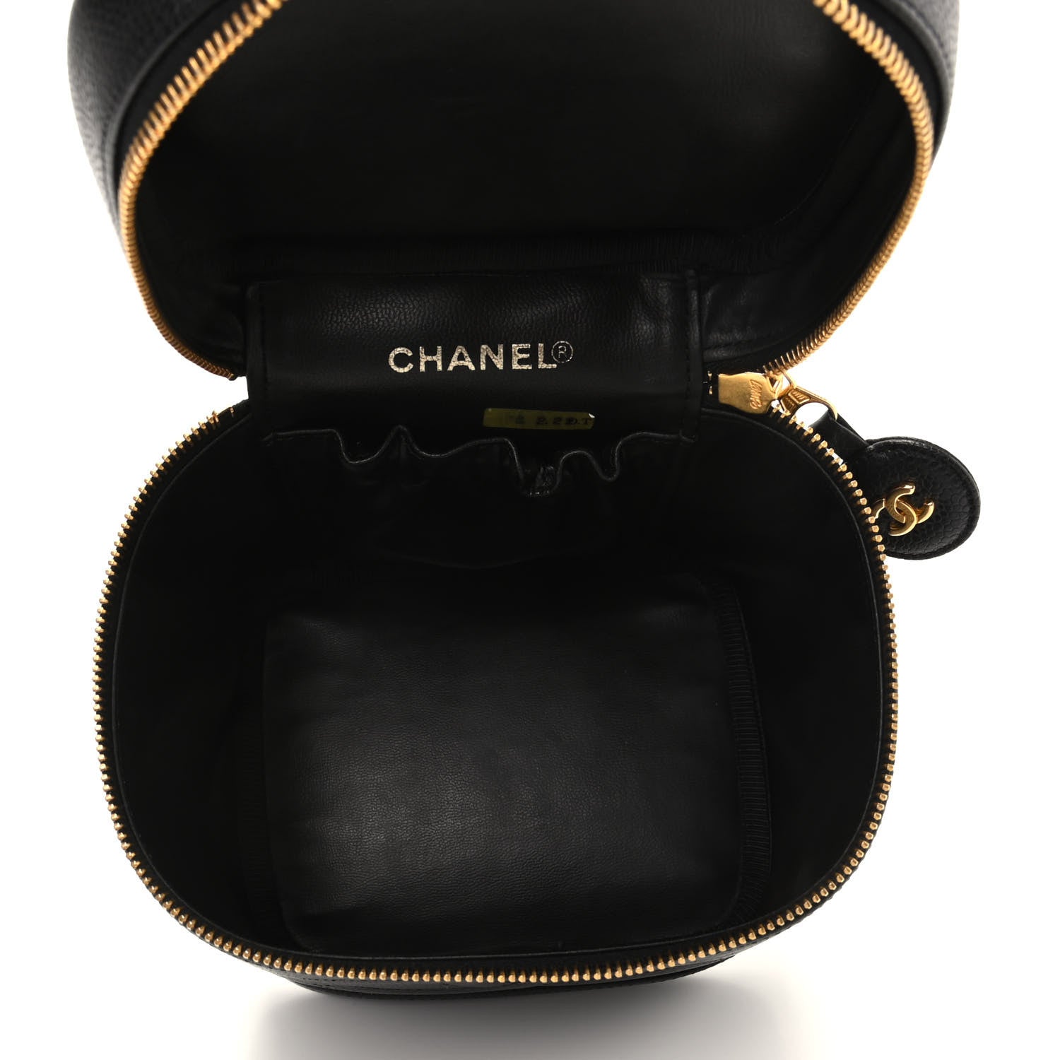 Chanel Caviar Cosmetic Vanity Bag Black 5 of 10