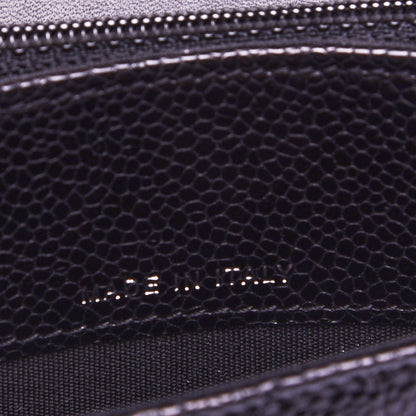Chanel Caviar Quilted Medium Boy Flap Wallet Black 7 of 8