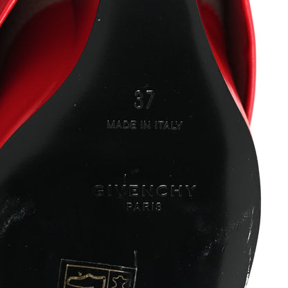 Givenchy Calfskin Shark Lock Ankle Boots 37 Red 7 of 10