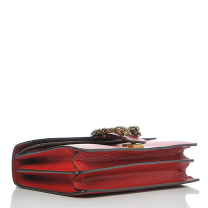 Gucci Dollar Calfskin Swarovski Crystal Small Dionysus Shoulder Bag Hibiscus Red 4 of 9