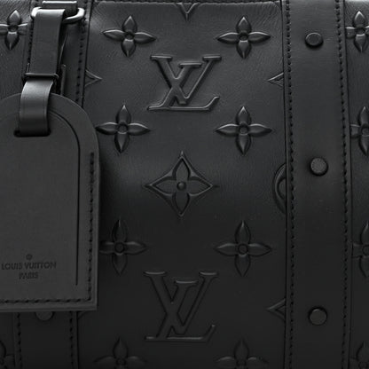 Louis Vuitton Monogram Seal City Keepall Black 7 of 9