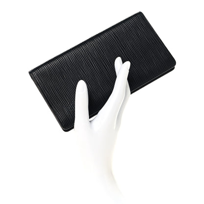 Louis Vuitton Epi Brazza Wallet Black 2 of 6
