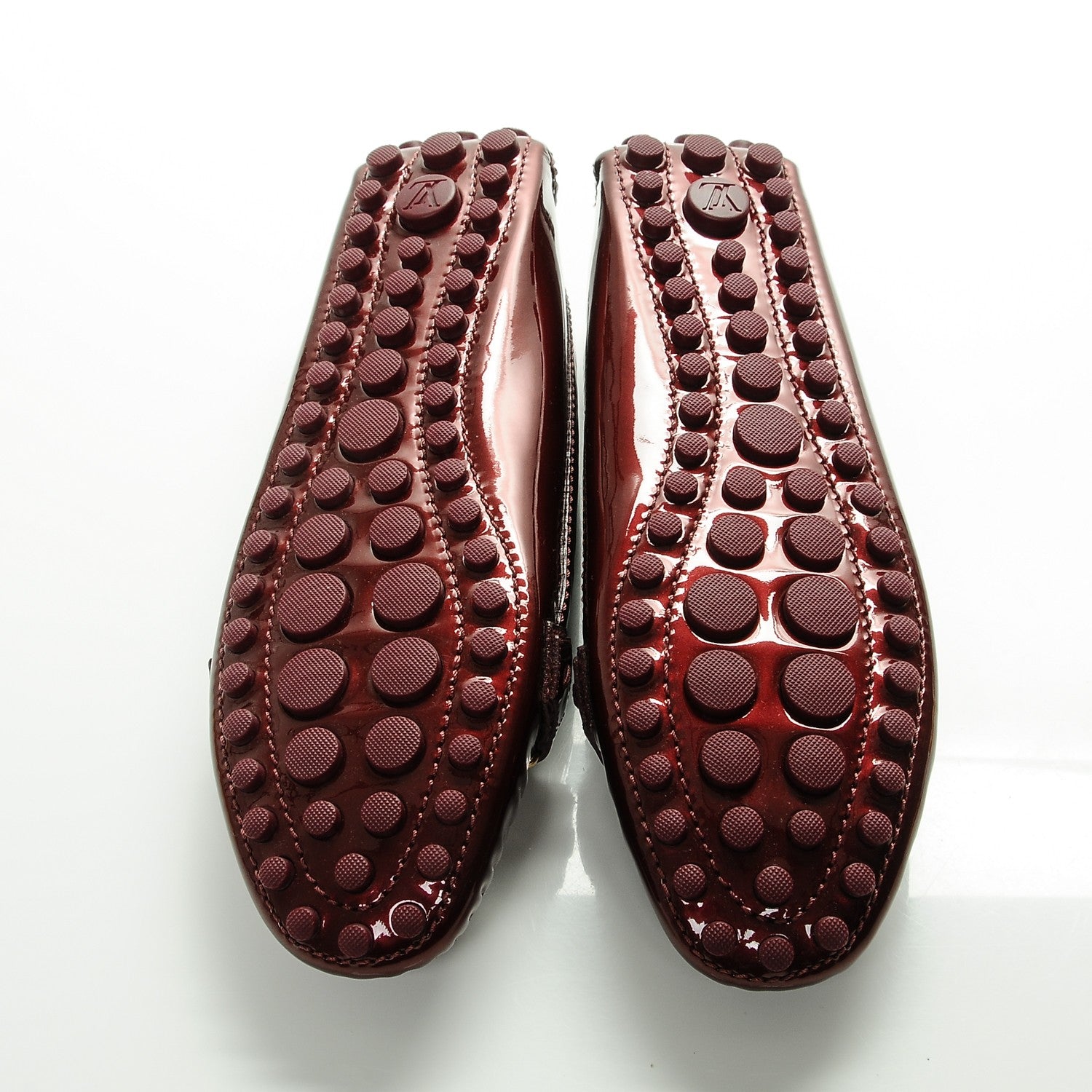 Louis Vuitton Patent Calfskin Oxford Loafers 40 Rouge Fauviste 5 of 7
