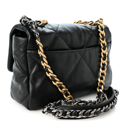 Chanel Lambskin Quilted Medium Chanel 19 Flap Black 3 of 10