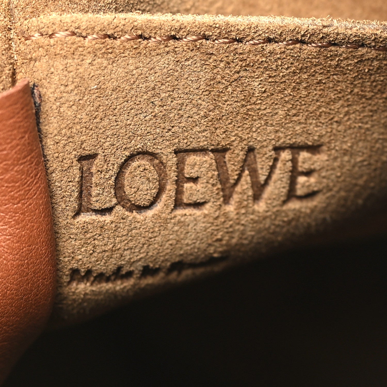 Loewe Calfskin Raffia Gate Bucket Bag Tan Light Yellow 6 of 10
