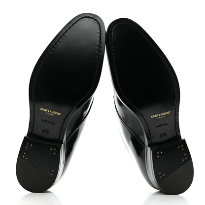 Saint Laurent Patent Calfskin Montaigne 25 Uniform 37.5 Black 5 of 9