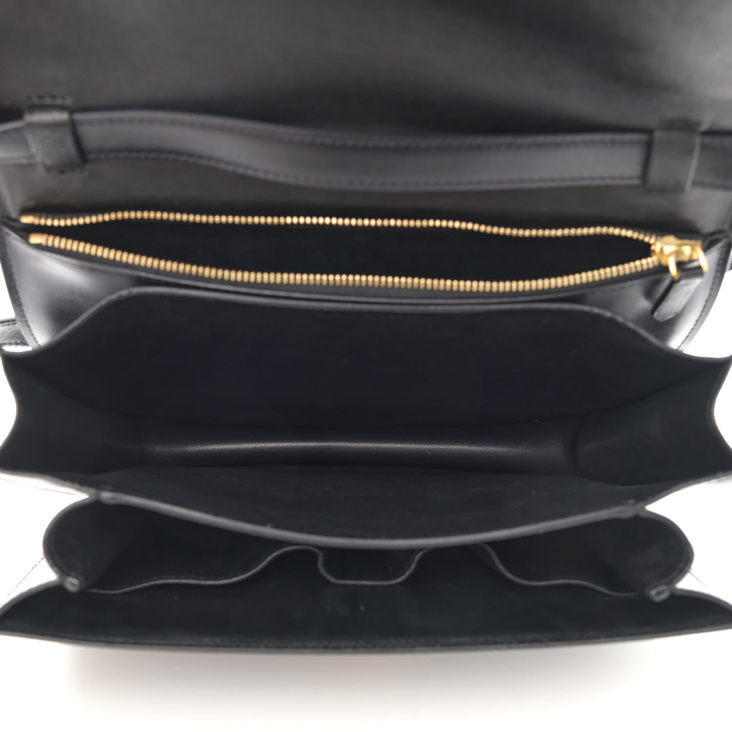 Celine Box Calfskin Medium Classic Box Flap Bag Black 5 of 12