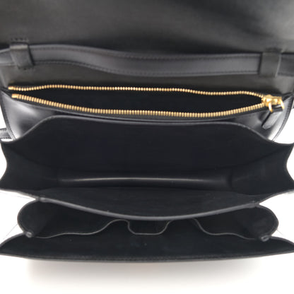 Celine Box Calfskin Medium Classic Box Flap Bag Black 5 of 12