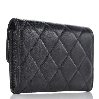 Chanel Caviar Quilted Flap Card Holder Black 3 of 10