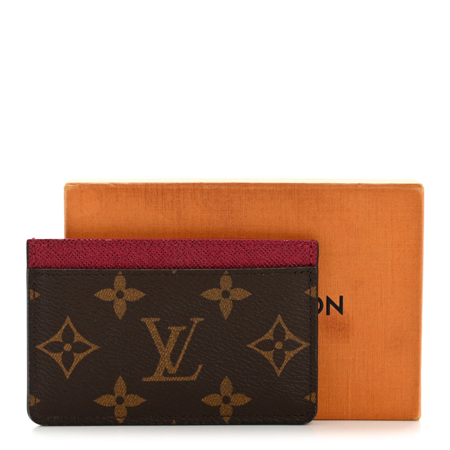 Monogram Card Holder Fuchsia