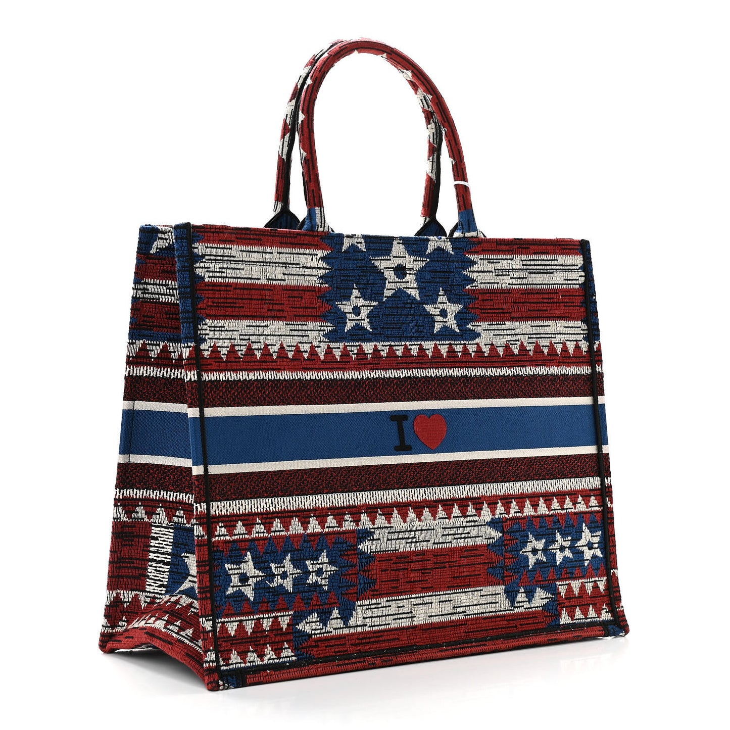 Canvas Embroidered Exclusive US Book Tote Multicolor