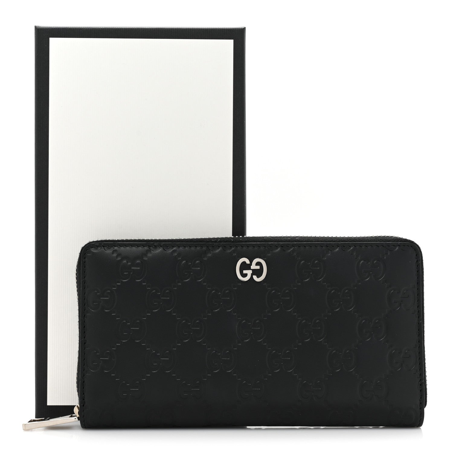 Gucci Guccissimma Signature Dorian Zip Around Wallet Black 13 of 13